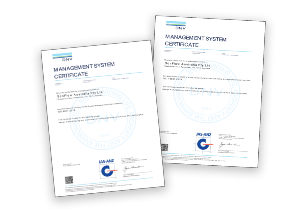 ISO certificates for Australia