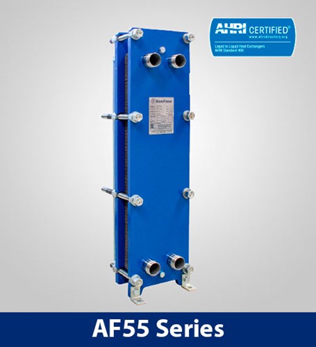 AHRI Certified plate heat exchangers AF55