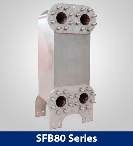 Brazed plate heat exchanger SFB80