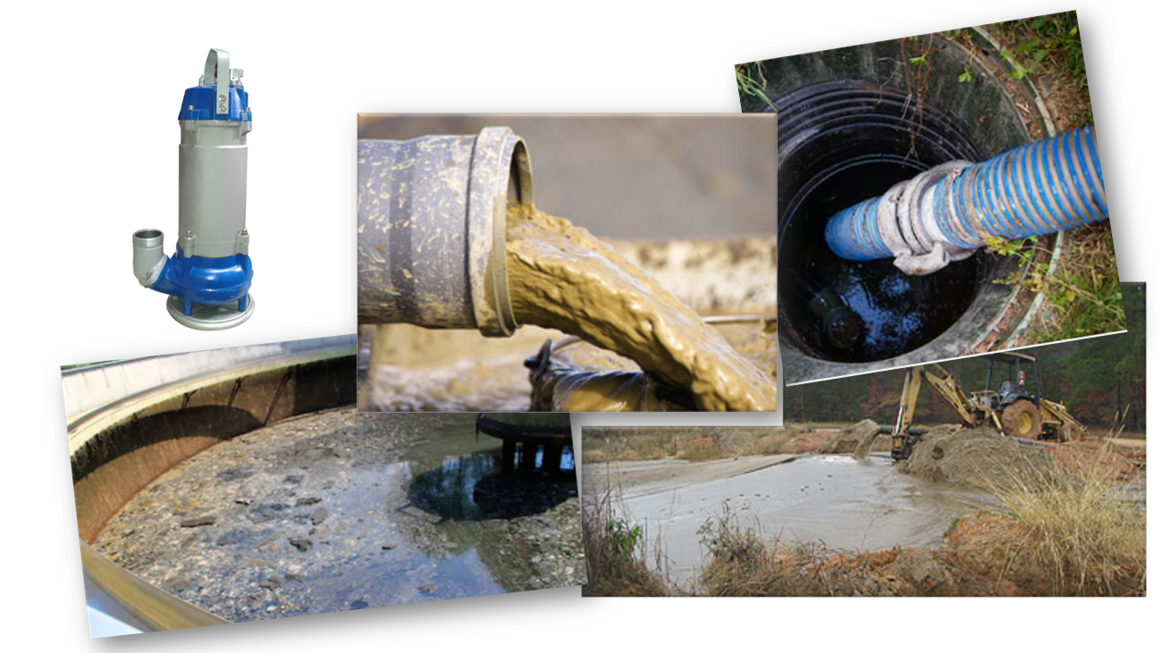Sludge sewage pump applications