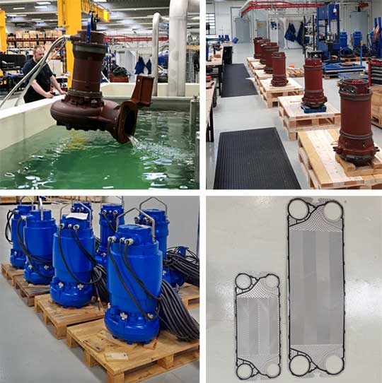SonFlow production of pumps and Plate Heat Exchangers